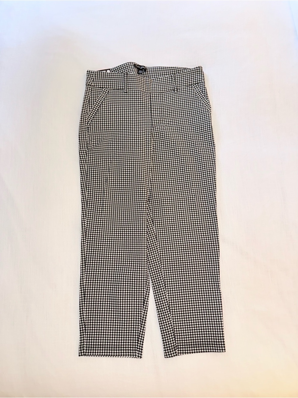 Mario Serrani Black and White Houndstooth Chinos